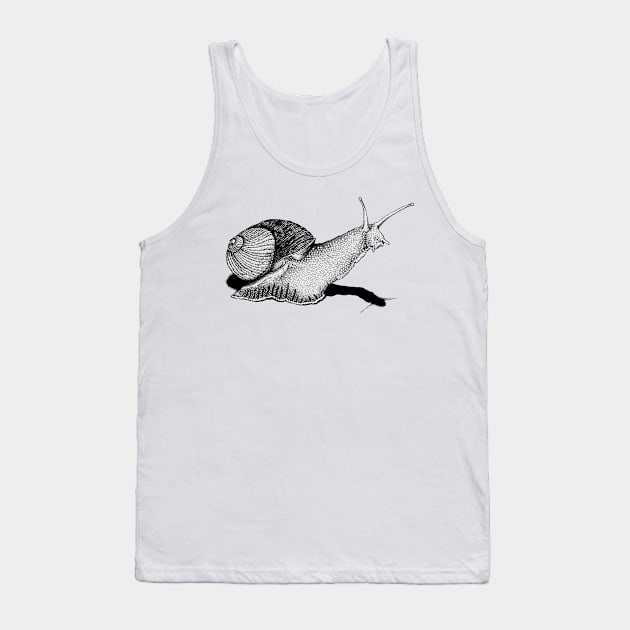 Snail Tank Top by ArtbyGraves